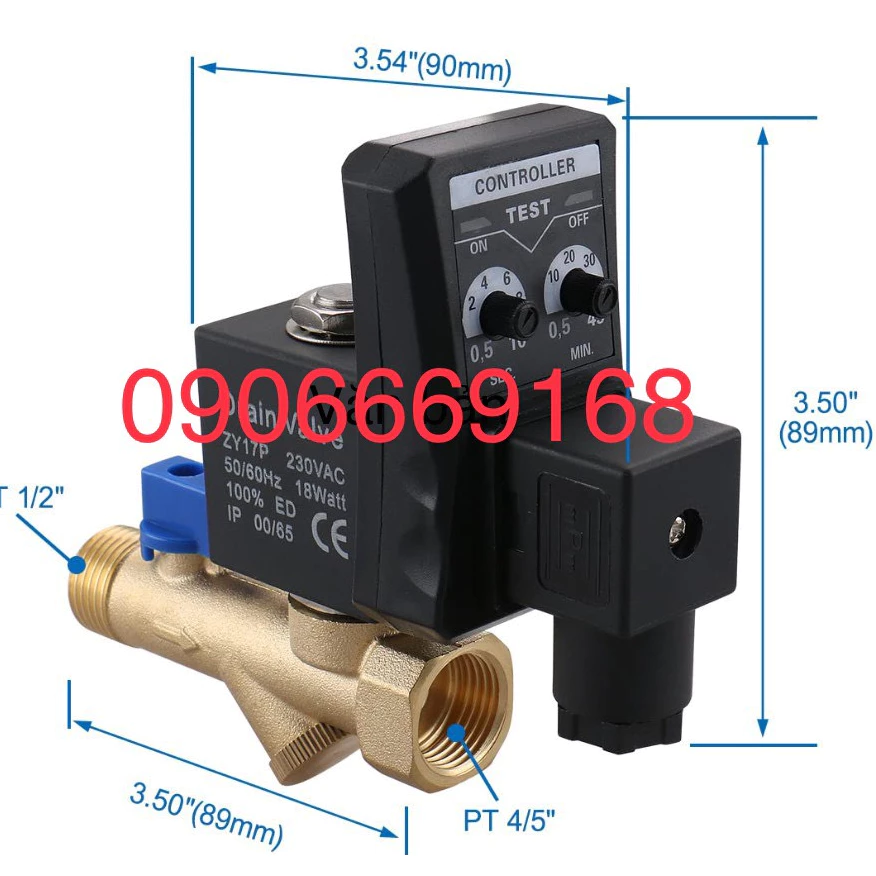 Van Xả Nước Tự Động ZY17P Electronic Auto Drain - Ảnh 3
