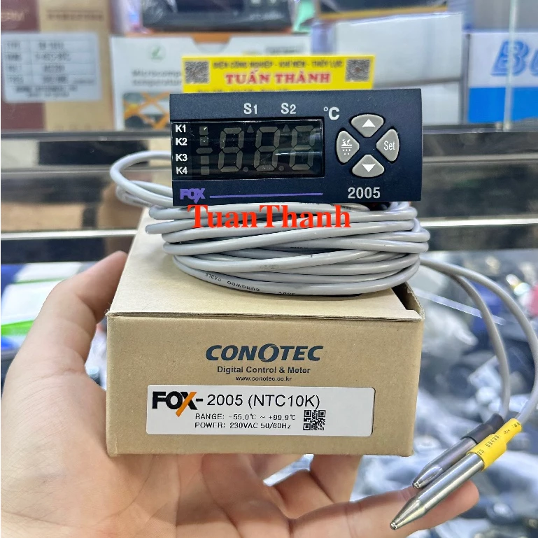 Bộ Điều Khiển Nhiệt Độ CONOTEC FOX-2005 (-55 Đến 99.9°C)