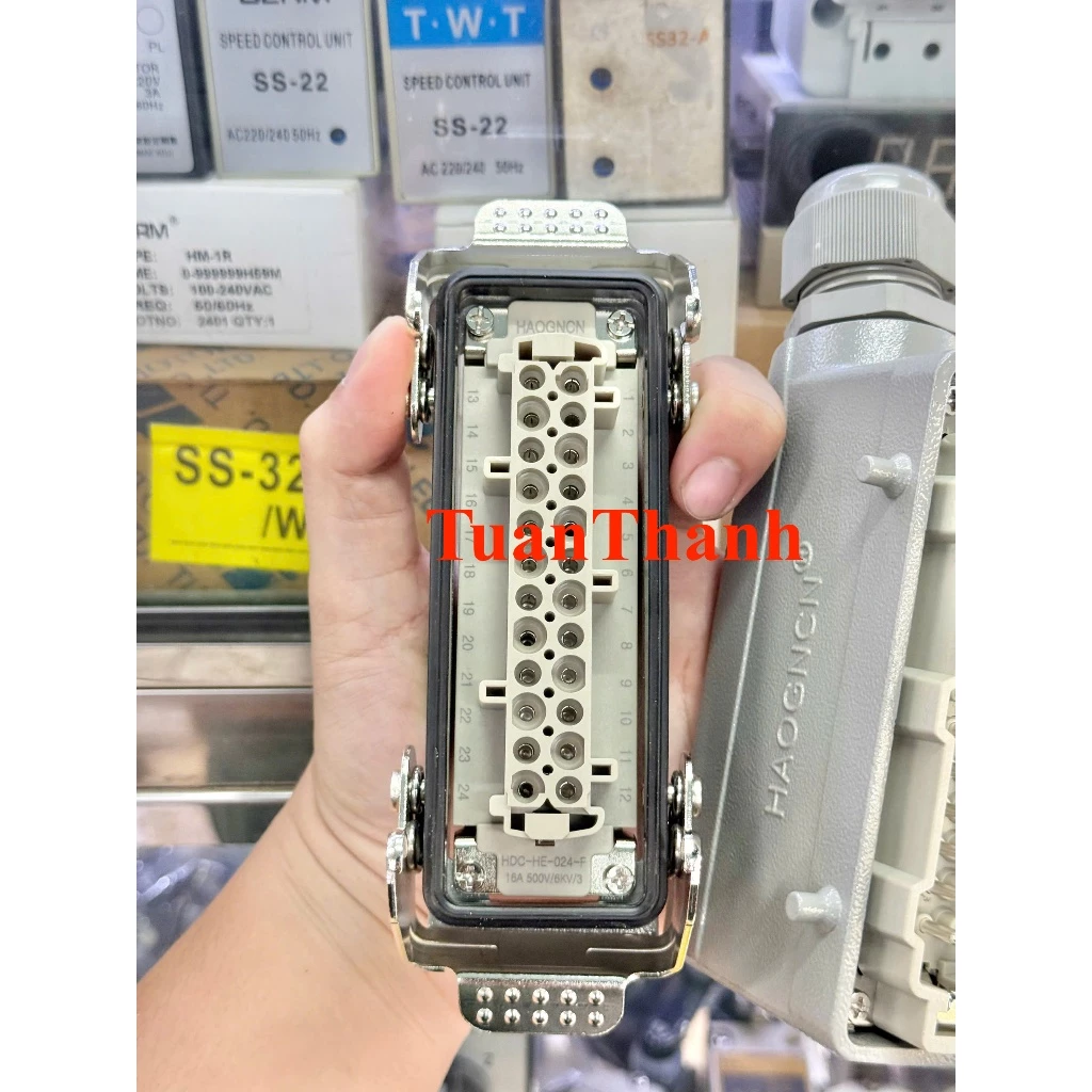Đầu Nối Giắc Cắm Công Nghiệp 24 Dây HDC-HE-024-F - Ảnh 4
