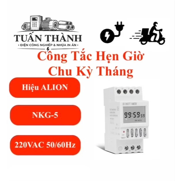 Công Tắc Hẹn Giờ Chu Kỳ Tháng NKG-5 Hiệu ALION