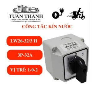 Công Tắc Chuyển Mạch 32A Có Hộp Kín Nước LW26-32/3 H